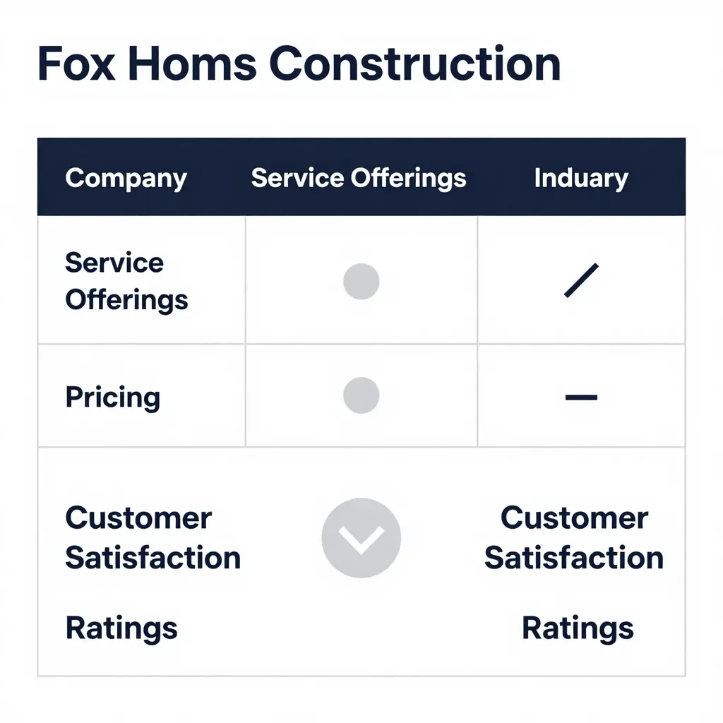 Comparison Table of Fox Homes Construction