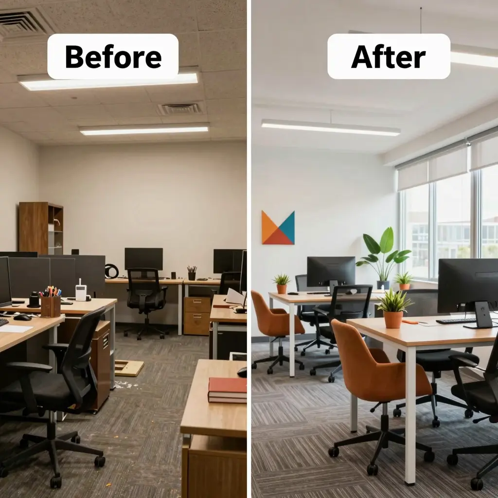 Before-and-After Renovation Scenario