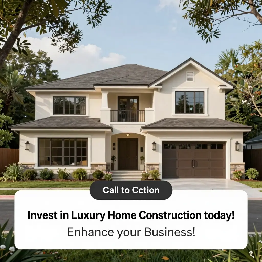 Invest in Luxury Home Construction today! Enhance your Business!