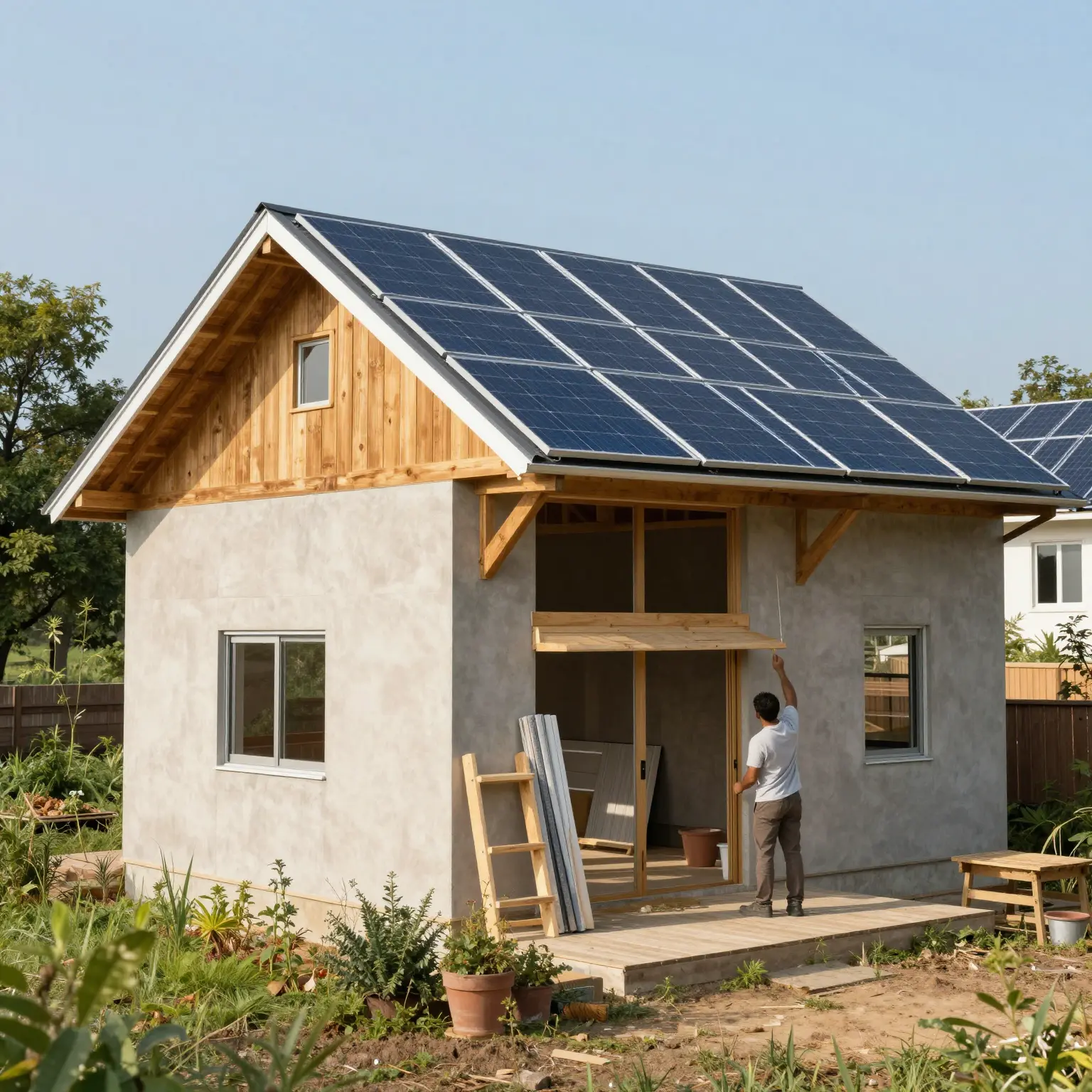 Eco-friendly construction practices that include sustainable building materials and techniques